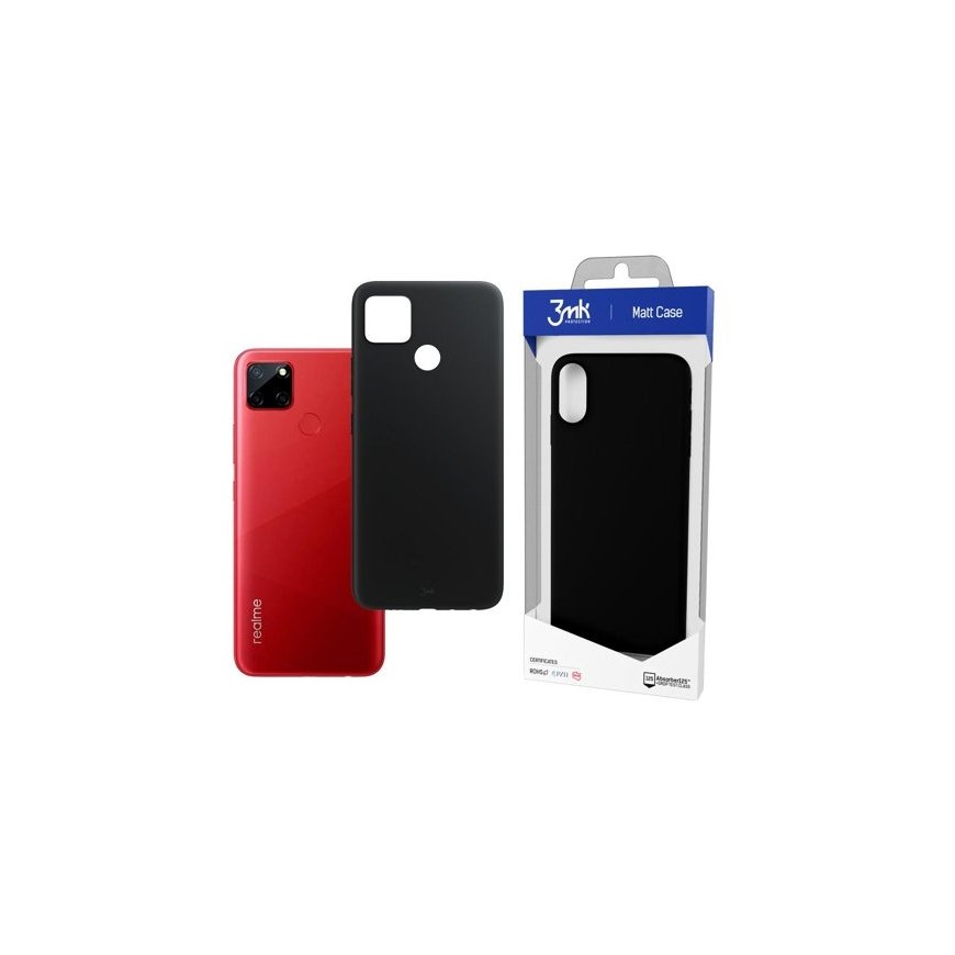3MK Matt Case Realme C12 telefona vāks melnā krāsā