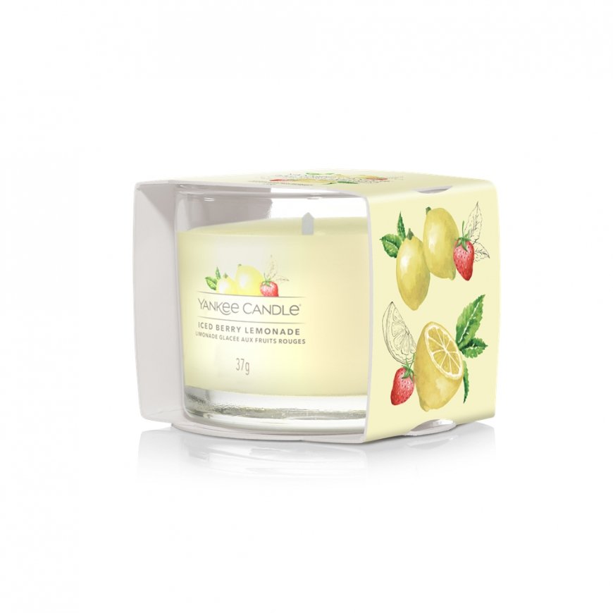 Yankee Candle Iced Berry Lemonade wax candle Round Grapefruit, Lemon, Malt, Sugar, Tangerine, Vanill – 2