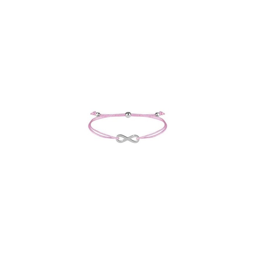 Viral Wristband with Pink Infinity / Steel – 2