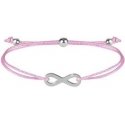 Viral Wristband with Pink Infinity / Steel Viral Wristband with Pink Infinity / Steel