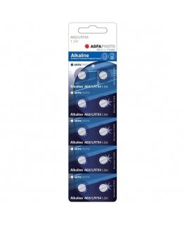 AgfaPhoto LR48-LR754-AG5-393 button alkaline battery, blister pack of 10 pcs