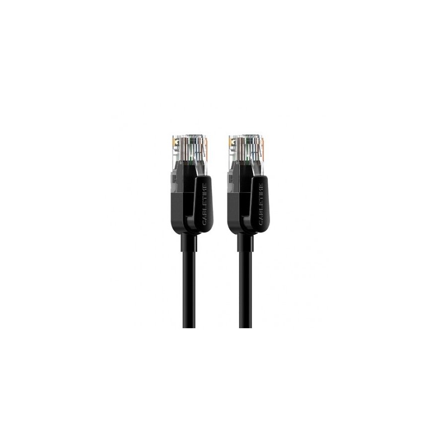 Cabletime Cat6 UTP kabelis, 15m, melns – 2
