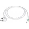 LP Oem Baro kabelis 3x1.5 mm balts 1.5 m ar ar stūrveida kontaktdakša LP Oem Baro kabelis 3x1.5 mm balts 1.5 m ar ar stūrveida kontaktdakša