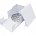 PME BCR867 cake storage container Square Carton, Metal Silver, White PME BCR867 cake storage container Square Carton, Metal Silver, White