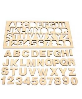 Oem mudelipuit tähestikuga ja numbritega 0-9 - 300x150x3mm