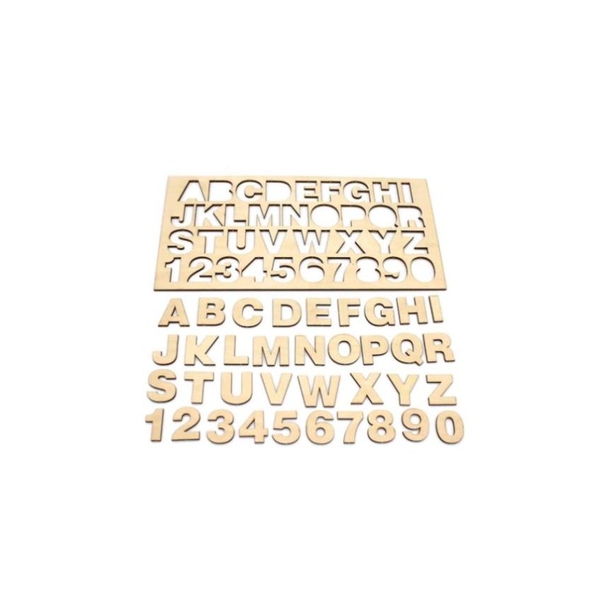 Oem mudelipuit tähestikuga ja numbritega 0-9 - 300x150x3mm – 2
