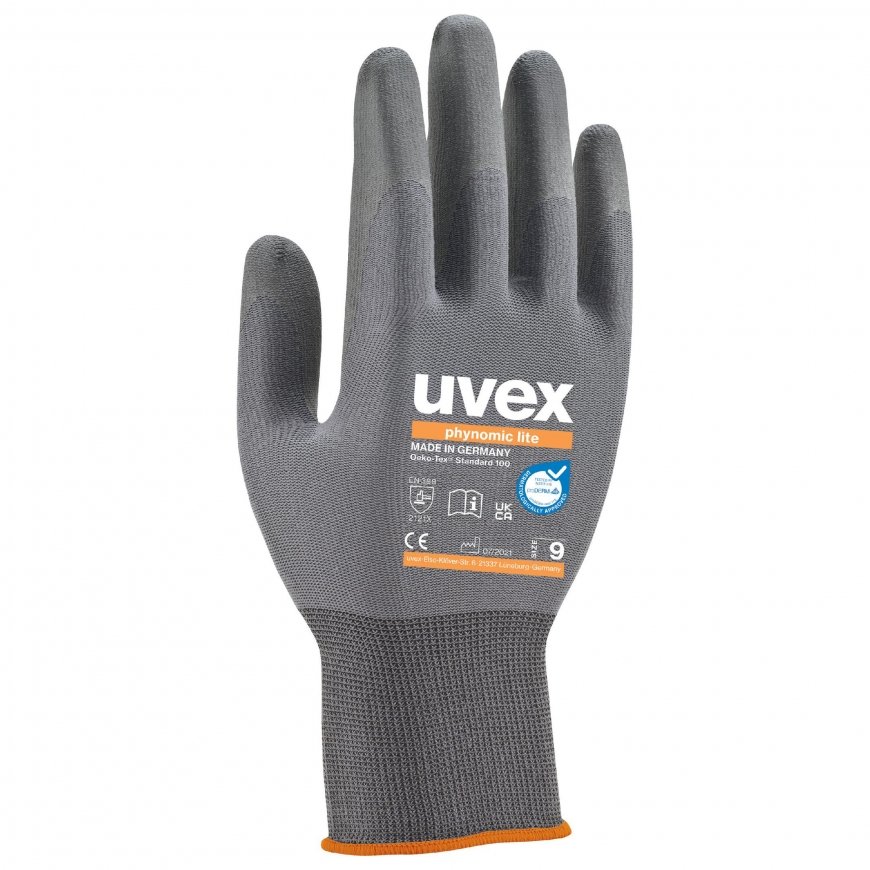 Uvex 6004008 aizsargcimdi Antracīts, Pelēks Elastāns