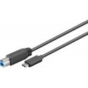 Goobay 67986 USB-kaapeli USB 3.2 Gen 1 (3.1 Gen 1) 1 m USB B USB C musta Goobay 67986 USB-kaapeli USB 3.2 Gen 1 (3.1 Gen 1) 1 m USB B USB C musta