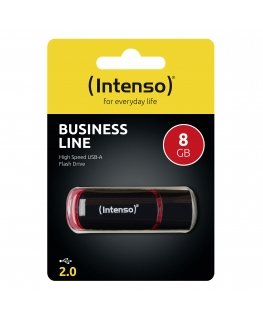 Intenso 8GB USB2.0 USB флеш накопитель USB тип-A 2.0 Черный, Красный