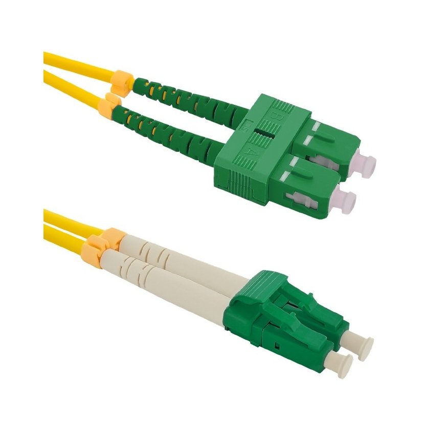 Qoltec 54037 InfiniBand/fibre optic cable 3 m SC LC Yellow