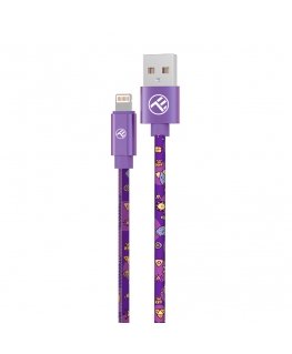 Tellur TLL155601 lightning kabelis 1 m Lillā