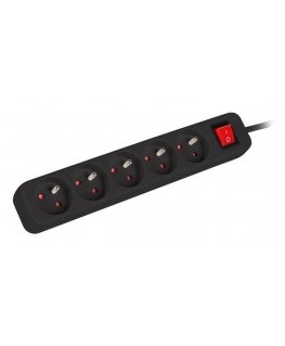 Lanberg PS1-05E-0150-BK pagarinātājs 1,5 m 5 Maiņstrāvas izvade (-s) Iekštelpas Melns