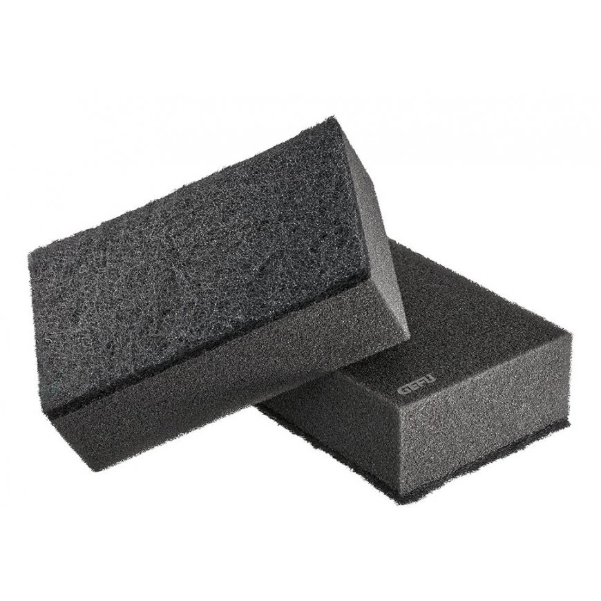 GEFU PRIMELINE sponge Rectangular Polyester Black, Grey 2 pc(s)