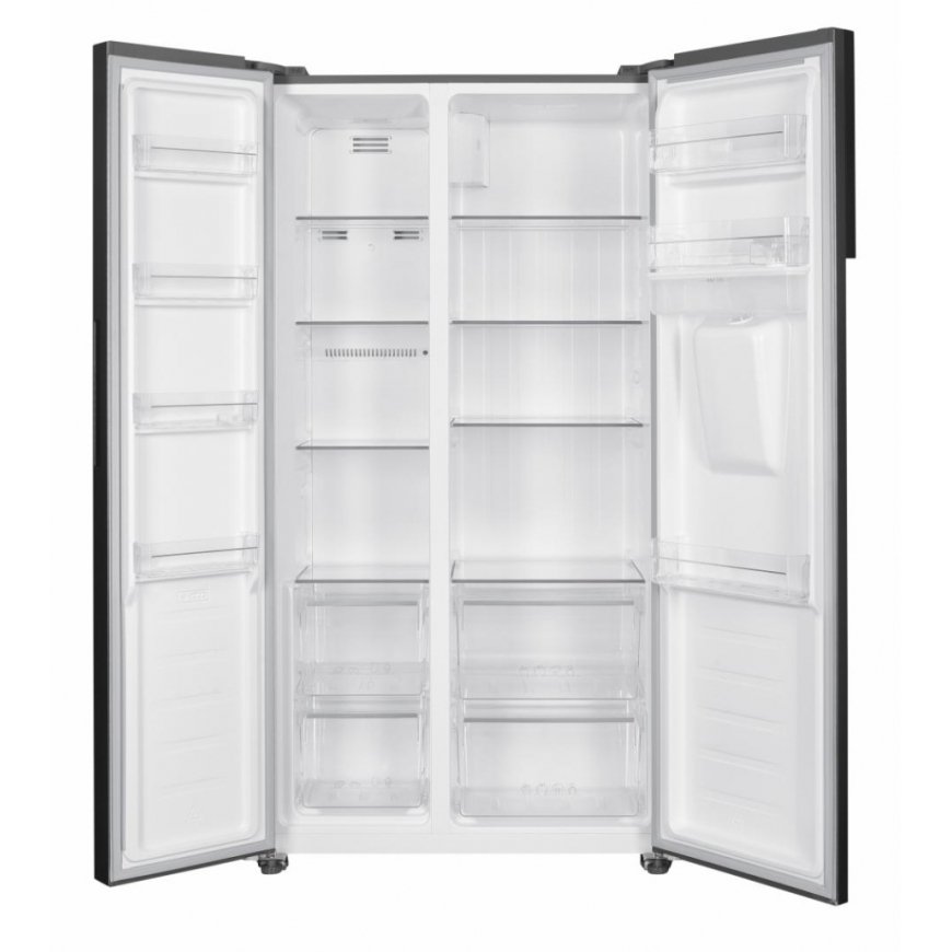 Heinner HSBS-H439NFXWDE++ side-by-side refrigerator Freestanding 439 L Stainless steel – 4