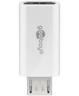 Goobay 55550 гендерный адаптер USB Micro B USB C Белый