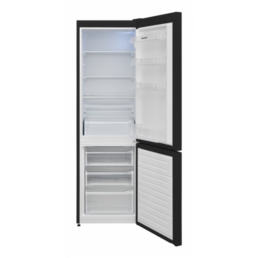 Heinner HC-V2681BKE++ combi-fridge Freestanding 268 L Black – 2