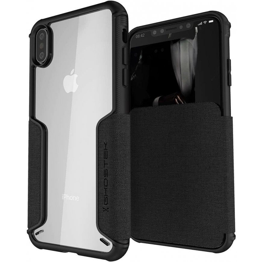 Ghostek Exec 3 mobiiltelefoni ümbris 16,5 cm (6.5") Rahakotiümbris Must