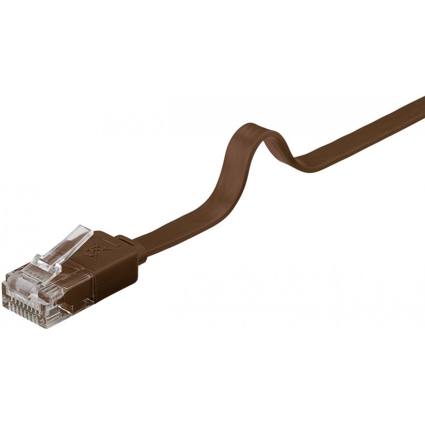 Goobay 95898 networking cable Brown 7 m Cat6 U/UTP (UTP) – 5