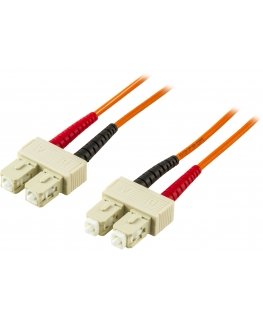 Deltaco FB-51 InfiniBand ja kiudoptilised kaablid 1 m 2x SC Oranž