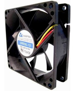 Chieftec AF-0625S arvuti jahutussüsteem Arvuti korpus Ventilaator Must