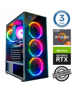 INTOP Ryzen 5 5600X 32GB 250SSD M.2 NVME RTX5070 12GB no-OS