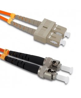 Qoltec 54065 InfiniBand un optiskās šķiedras kabelis 3 m SC ST Oranžs