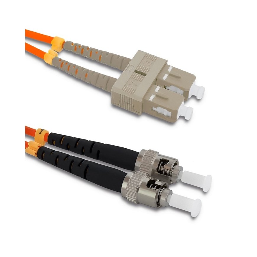 Qoltec 54065 InfiniBand ja kiudoptilised kaablid 3 m SC ST Oranž