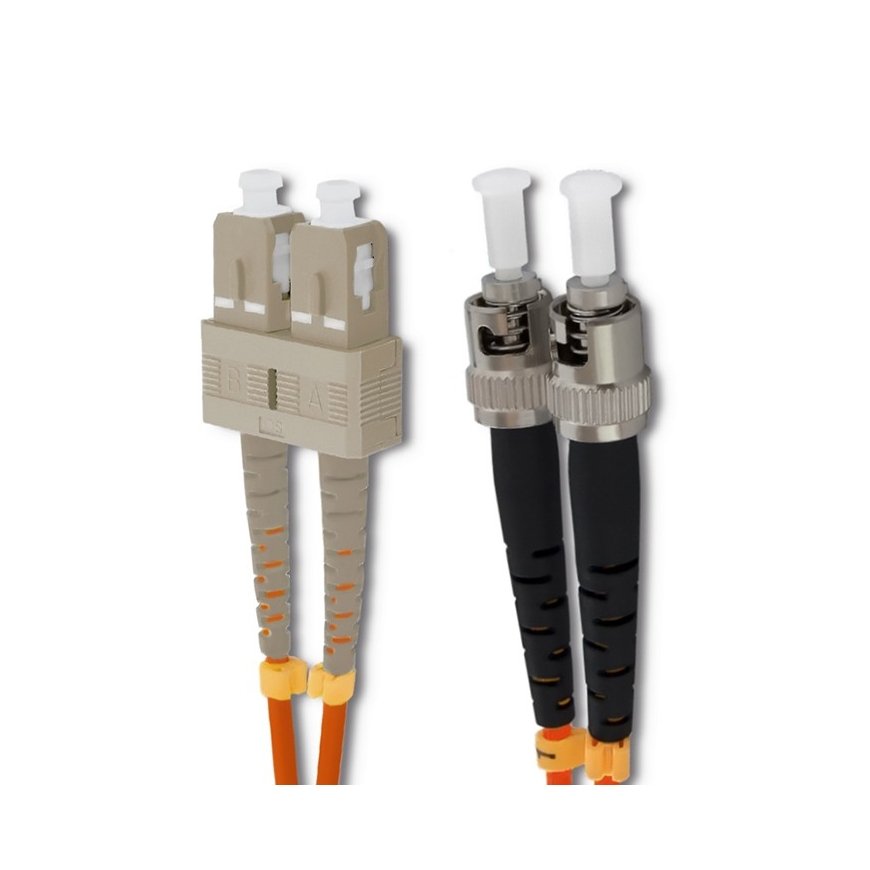 Qoltec 54065 „InfiniBand“ arba pluoštinis optinis kabelis 3 m SC ST Oranžinė – 2