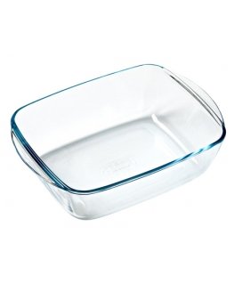 Pyrex 215B000 ahjuplaat Ahi Nelinurkne Klaas