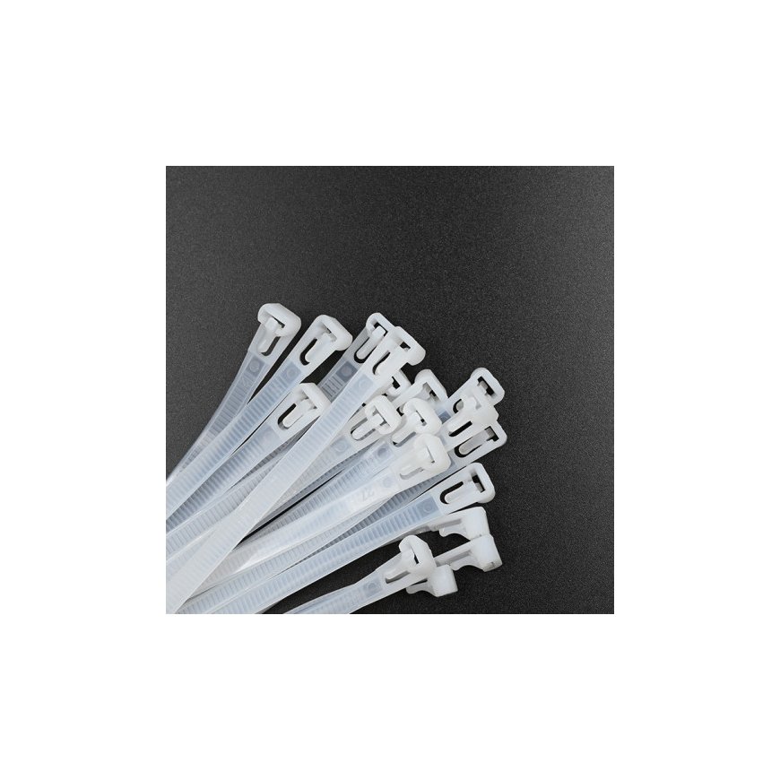 Qoltec 52230 nippuside Avattava johdinside Nailon Valkoinen 100 kpl – 3