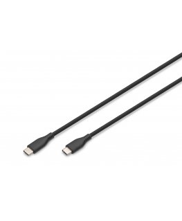 Digitus USB-C silicone connection cable, 1m, black