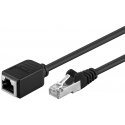 Goobay CAT 5e Extension Cable F/UTP, black, 1.5m Goobay CAT 5e Extension Cable F/UTP, black, 1.5m