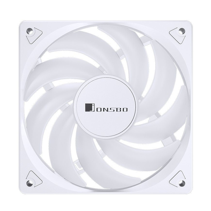 Jonsbo SL-120CW Kompiuterio aušinimo sistema Kompiuterio korpusui Ventiliatorius 12 cm Balta 1 vnt – 5
