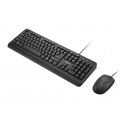 Lenovo 160 tastatūra Pele iekļauta Mājas/Biroja USB Amerikāņu angļu valoda Melns Lenovo 160 tastatūra Pele iekļauta Mājas/Biroja USB Amerikāņu angļu valoda Melns