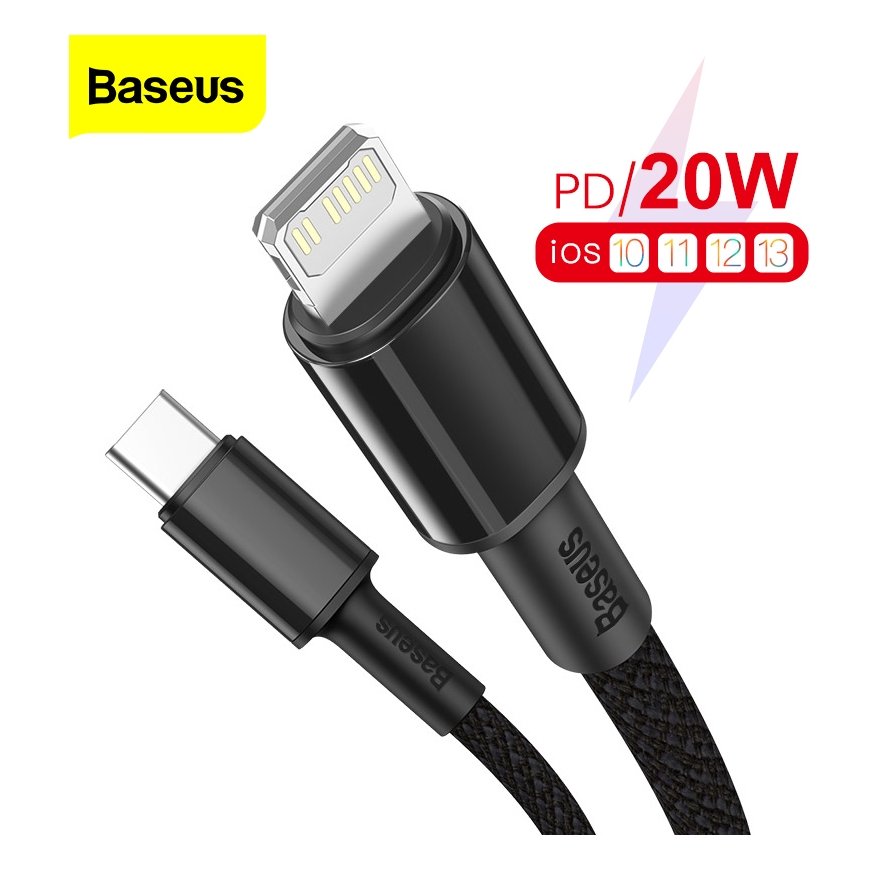 Baseus CATLGD-01 кабель с разъемами Lightning 1 m Черный – 3