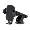 Deltaco QI-C1001 mobile device charger Smartphone Black Cigar lighter Wireless charging Fast chargin