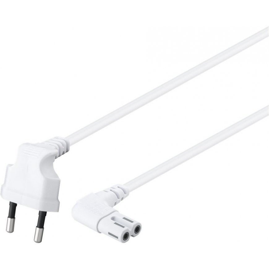 Goobay 97351 virtajohto Valkoinen 2 m Virtapistoke tyyppi C C7 liitin – 2
