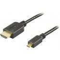 Deltaco HDMI-1053 HDMI cable 5 m HDMI Type A (Standard) HDMI Type D (Micro) Black