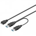 Goobay 95746 USB cable USB 3.2 Gen 1 (3.1 Gen 1) 0.3 m USB A Micro-USB B Black Goobay 95746 USB cable USB 3.2 Gen 1 (3.1 Gen 1) 0.3 m USB A Micro-USB B Black