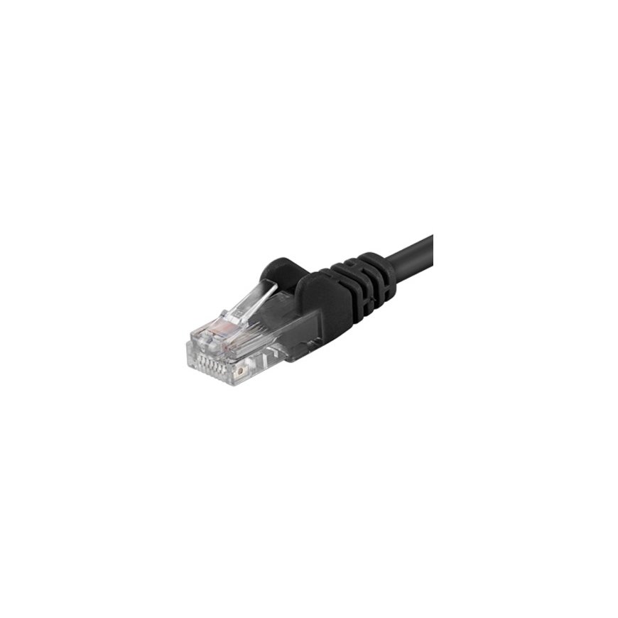 PremiumCord Patch 6 UTP 1.5m BL tinklo kabelis Juoda 1,5 m Cat6 U/UTP (UTP)