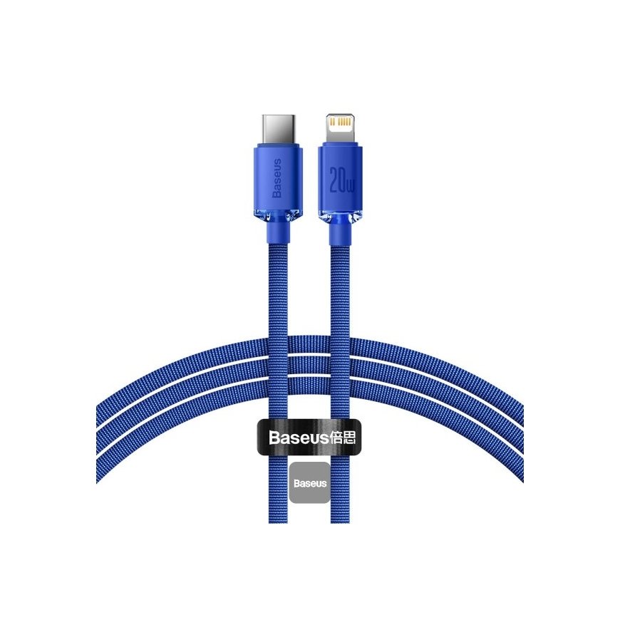 Baseus CAJY000203 „Lightning“ kabelis 1,2 m Mėlyna