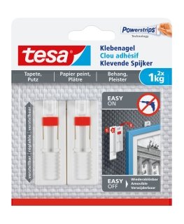 TESA 77774-00000 riputuskonks Hoonesisene Universaalne konks Valge 2 tk