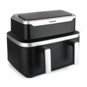 Heinner HAF-DDB9BK26 fryer Double 9 L Stand-alone 2600 W Hot air fryer Black Heinner HAF-DDB9BK26 fryer Double 9 L Stand-alone 2600 W Hot air fryer Black