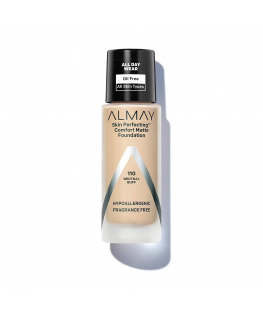 Almay, Skin Perfecting Comfort, Matte, Liquid Foundation, 110, N