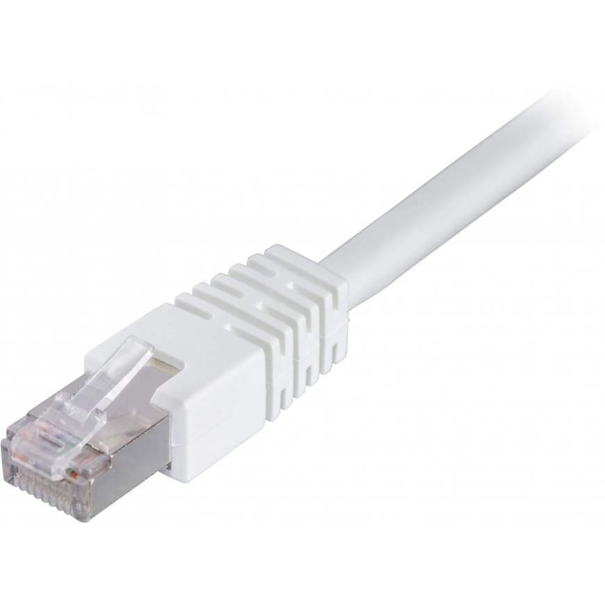 Deltaco F/UTP Cat6 laitekaapeli, LSZH, 5m, valkoinen
