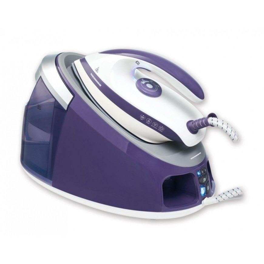 Heinner HIS-D3006V lygintuvas su garų generatoriumi 3000 W 1,7 L Keraminis padas Violetinė, Balta