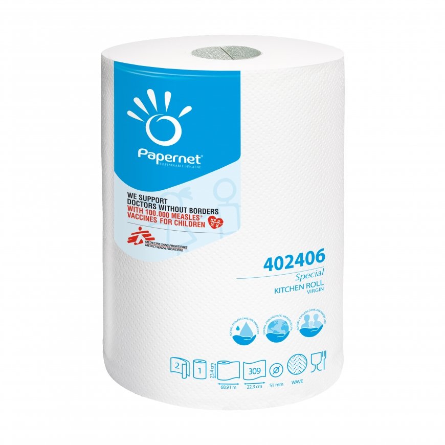 Papernet 402406 paper towels 309 sheets Cellulose White 68.91 m
