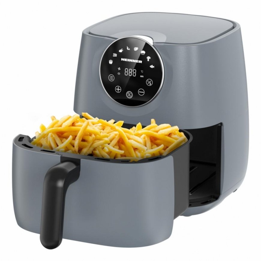 Heinner HAF-B6GREY1700 gruzdintuvė Vienas 5,7 L Autonominės 1700 W Karšto oro gruzdintuvė Pilka – 2