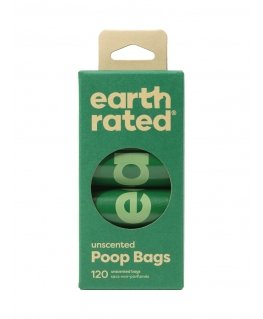Earth Rated 870856000185 koera ja kassi kakakott 120 tk Plast Ühekordselt kasutatav