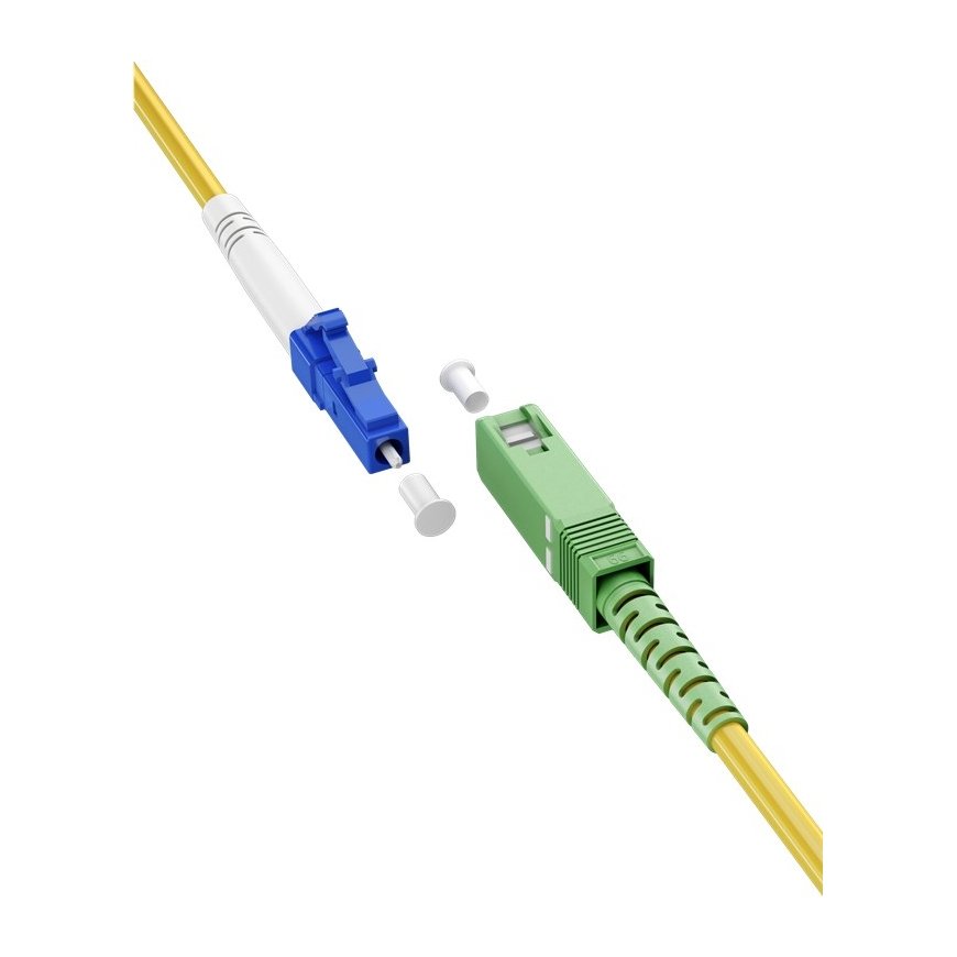 Goobay 59648 InfiniBand- ja kuituoptiikkakaapeli 1 m SC LC FTTH Keltainen – 2